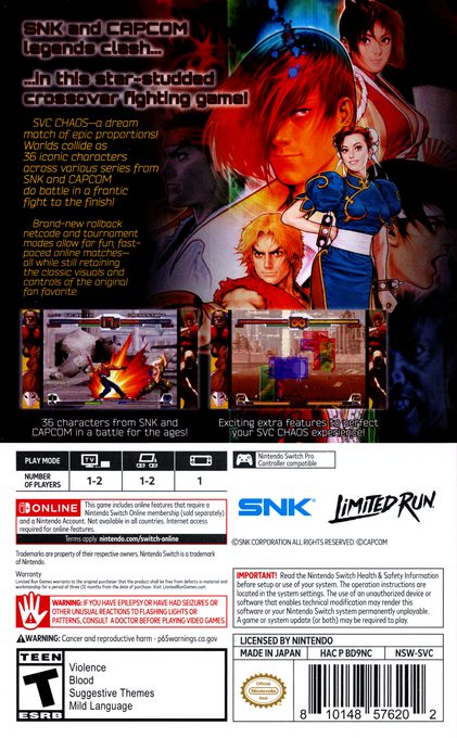 SNK VS. CAPCOM SVC CHAOS - Dos