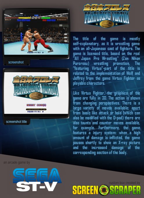 Zen Nippon Pro-Wrestling Featuring Virtua dos