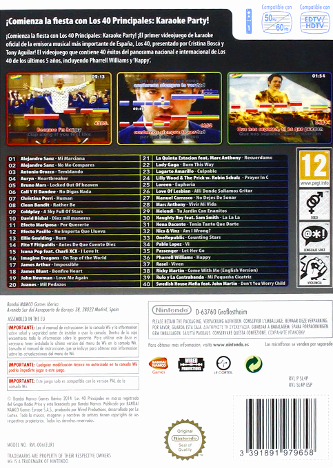 40 Principales, Los - Karaoke Party - Dos