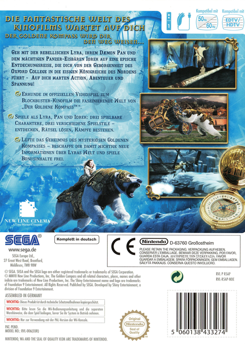 A la Croisée des Mondes : La Boussole d'Or - Dos