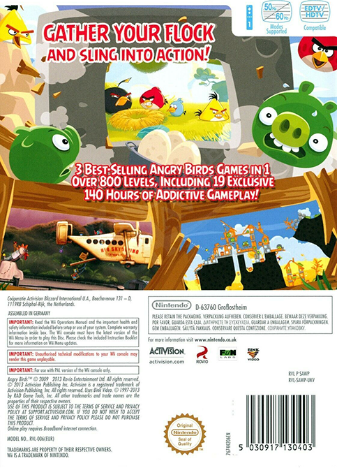 Angry Birds Trilogy - Dos