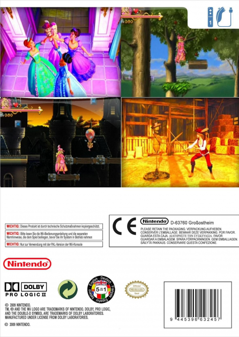 Barbie et les Trois Mousquetaires - Dos