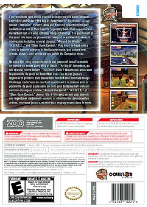 Basketball Hall of Fame : Ultimate Hoops Challenge - Dos