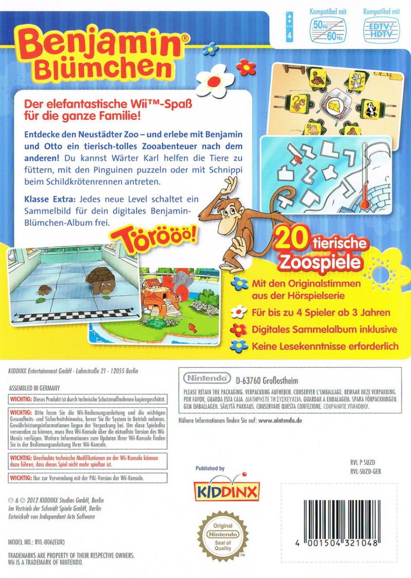 Benjamin Blümchen - Törööö Im Zoo - Dos