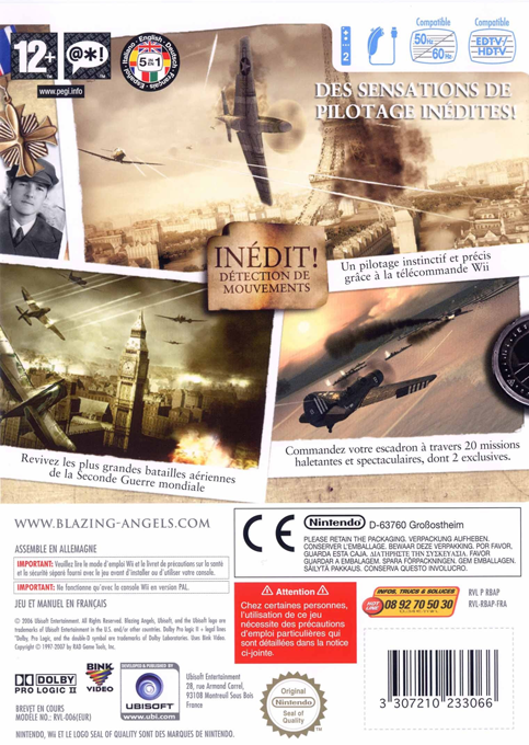 Blazing Angels : Squadrons of WWII - Dos