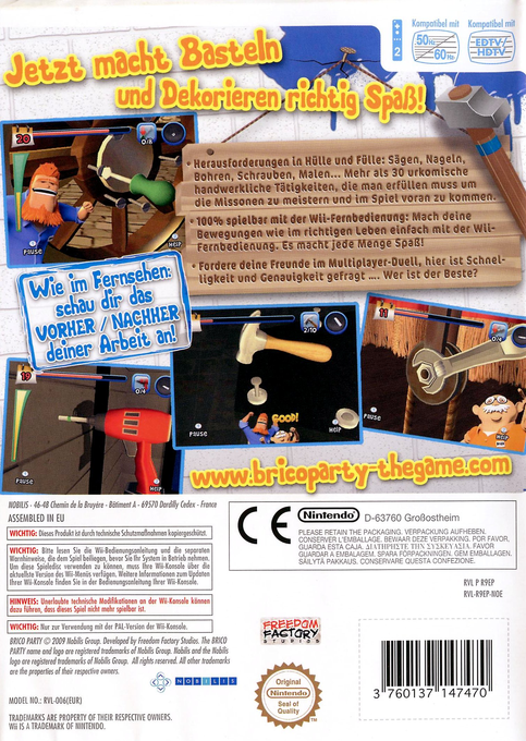 Brico Party : Les As Du Bricolage - Dos