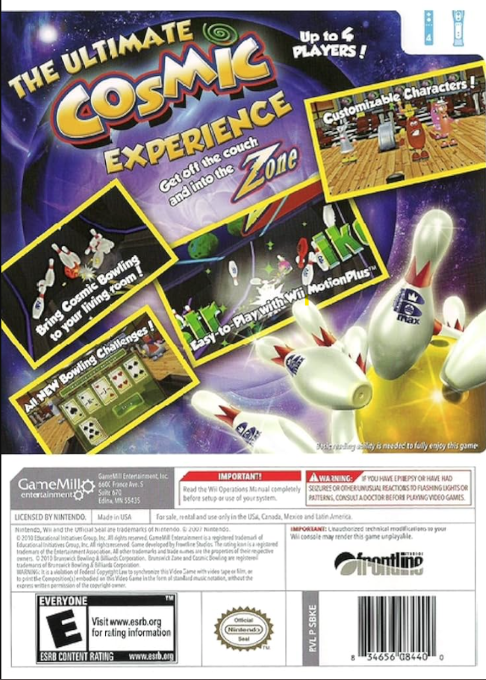 Brunswick Zone Cosmic Bowling - Dos