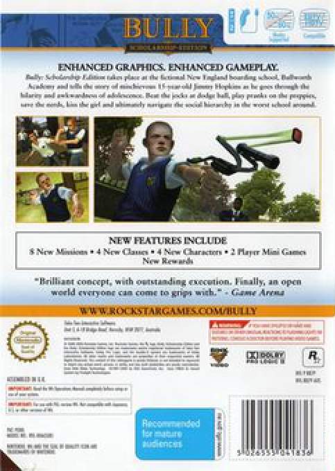 Bully : Scholarship Edition - Dos