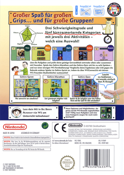 Cérébrale Académie - Dos