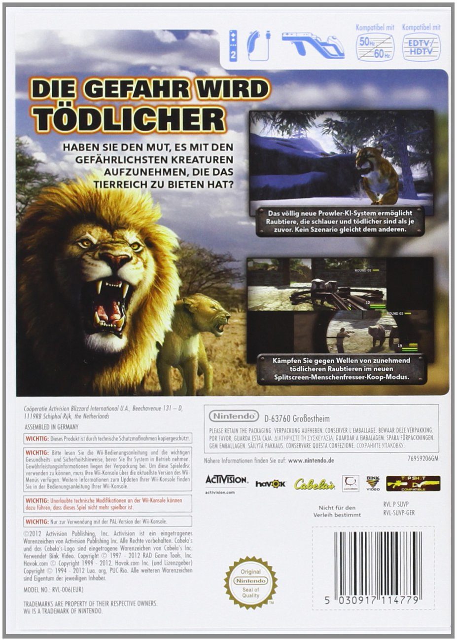 Cabela’s Dangerous Hunts 2013 - Dos