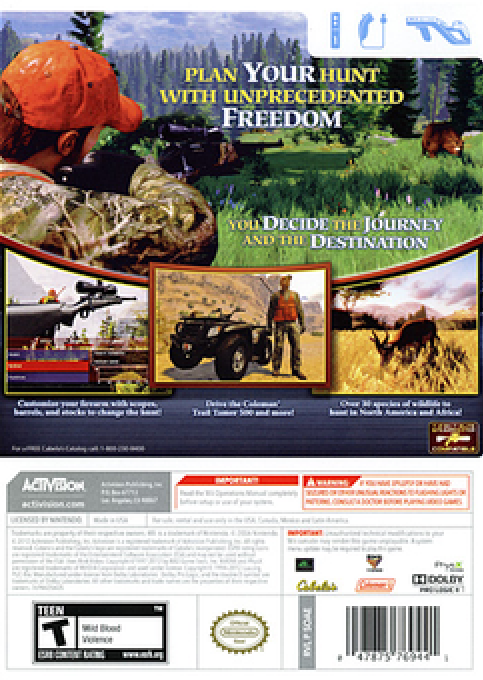 Cabela's Hunting Expeditions - Dos