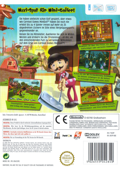 Carnival Games : Mini-Golf - Dos