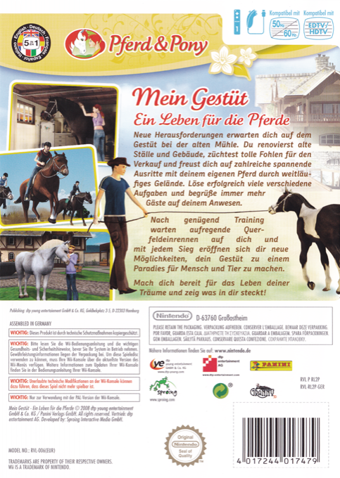 Cheval & Poney : Mon Haras - Dos