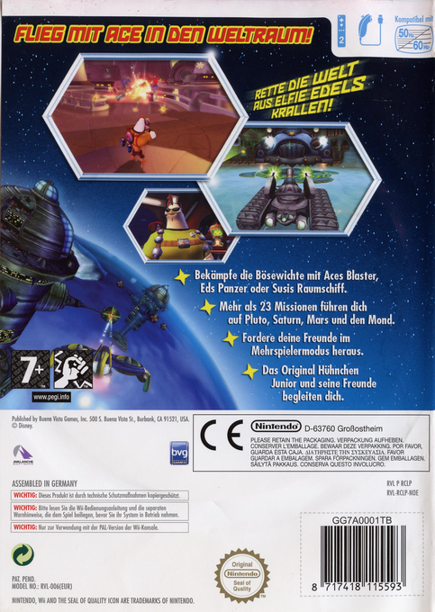 Chicken Little : Aventures Intergalactiques - Dos