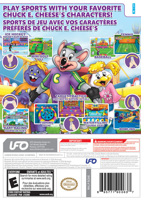 Chuck E. Cheese's Party Games - Dos
