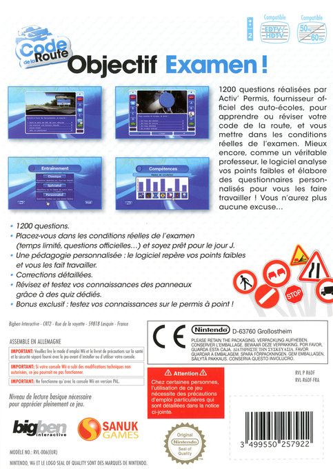 Code De La Route - Dos