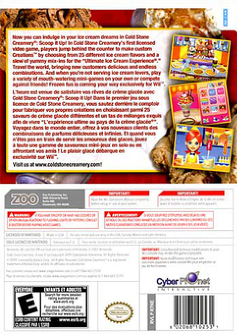 Cold Stone Creamery - Scoop It Up - Dos