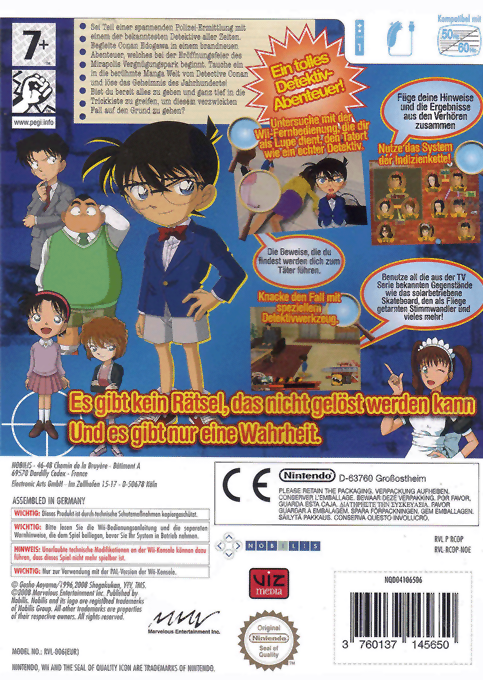 Détective Conan: Enquête à Mirapolis - Dos
