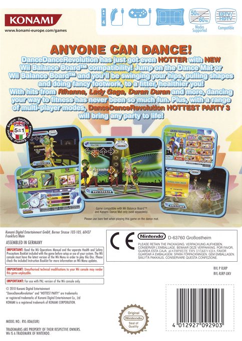 Dance Dance Revolution : Hottest Party 3 - Dos