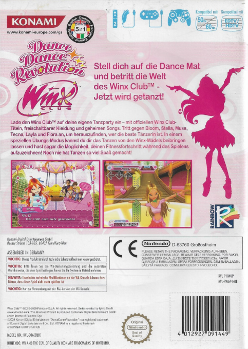 Dance Dance Revolution Winx Club - Dos