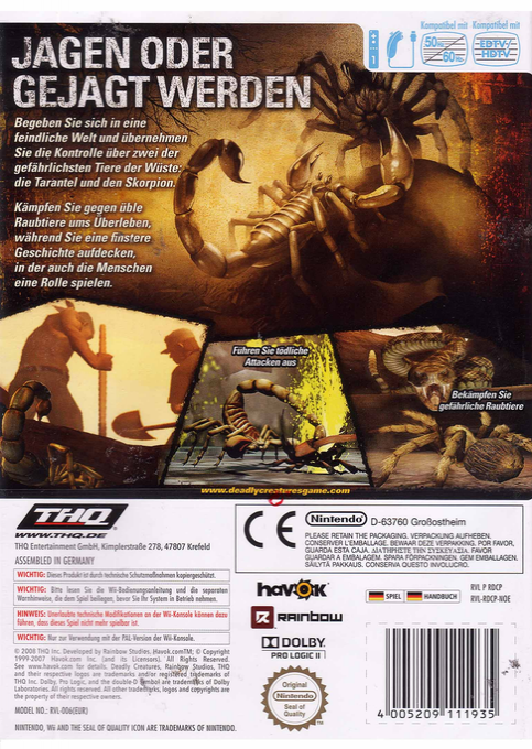 Deadly Creatures - Dos