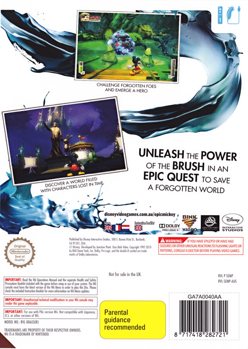 Disney Epic Mickey - Dos