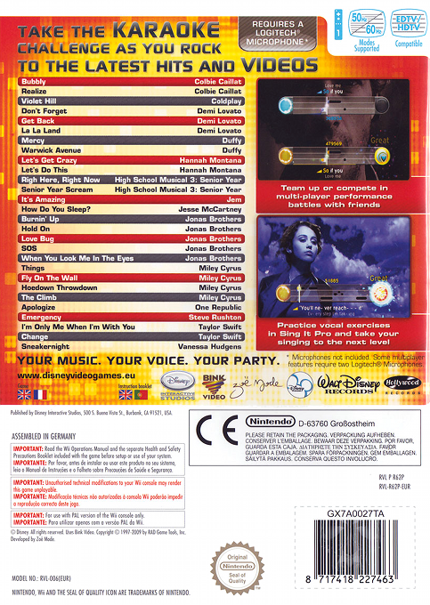 Disney Sing It : Pop Hits - Dos