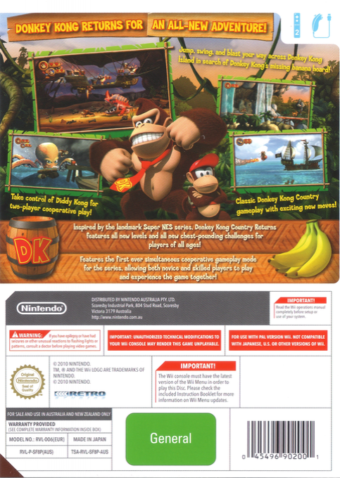 Donkey Kong Country Returns - Dos
