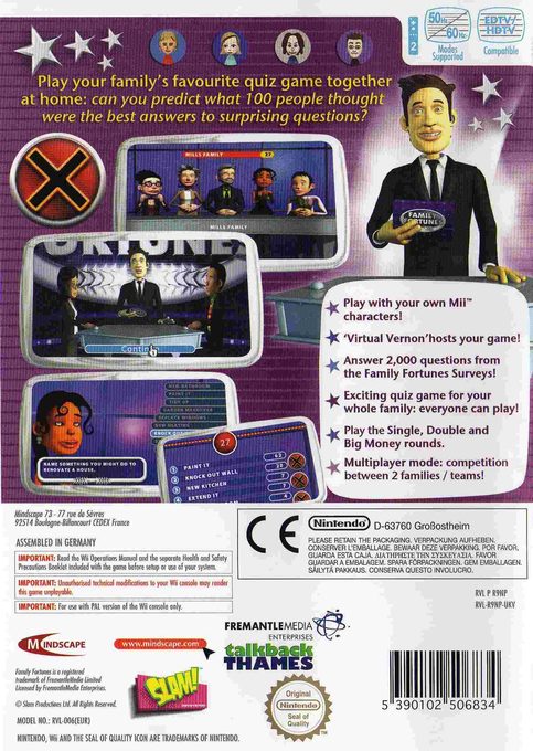 Family Fortunes dos