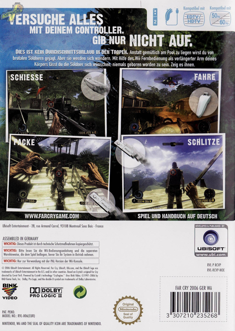 Far Cry : Vengeance - Dos