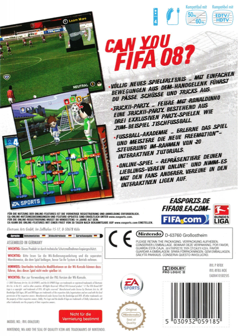 FIFA 08 - Dos
