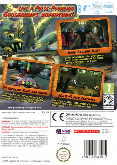 Goosebumps HorrorLand dos