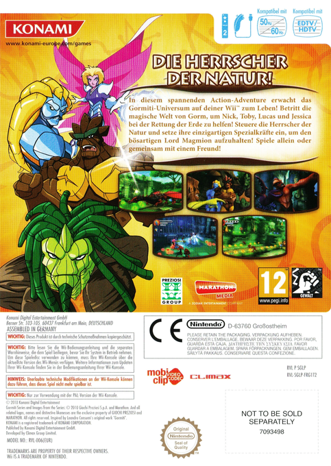 Gormiti : Les Seigneurs de la Nature ! - Dos