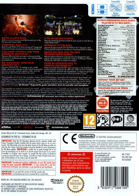 Guitar Hero : Warriors of Rock - Dos