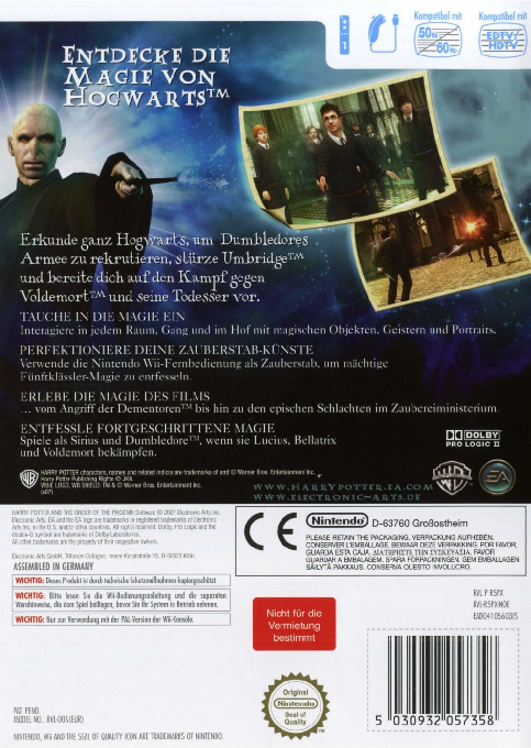 Harry Potter et l'Ordre du Phénix - Dos