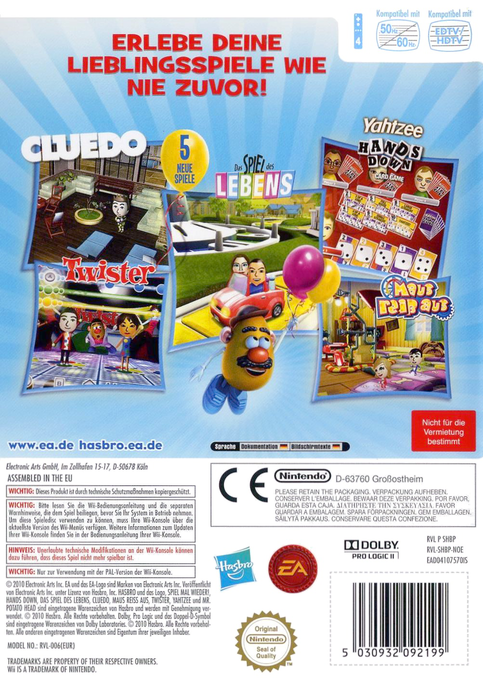 Hasbro : Ce Soir on Joue en Famille 3 - Dos