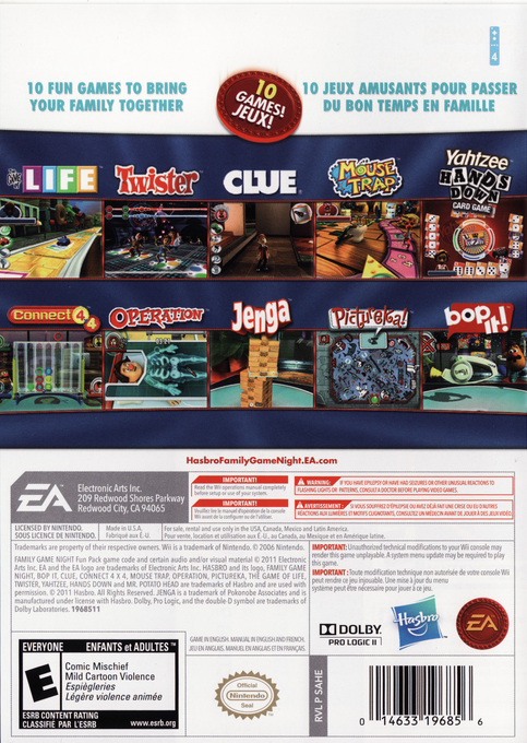 Hasbro Family Game Night Fun Pack - Dos