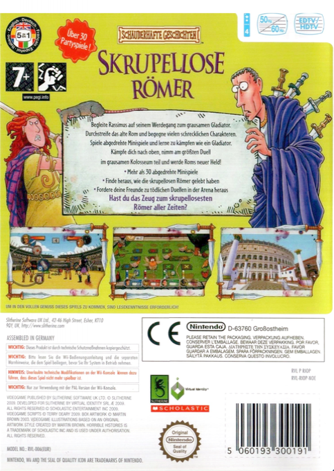 Horribles Histoires : les Redoutables Romains - Dos