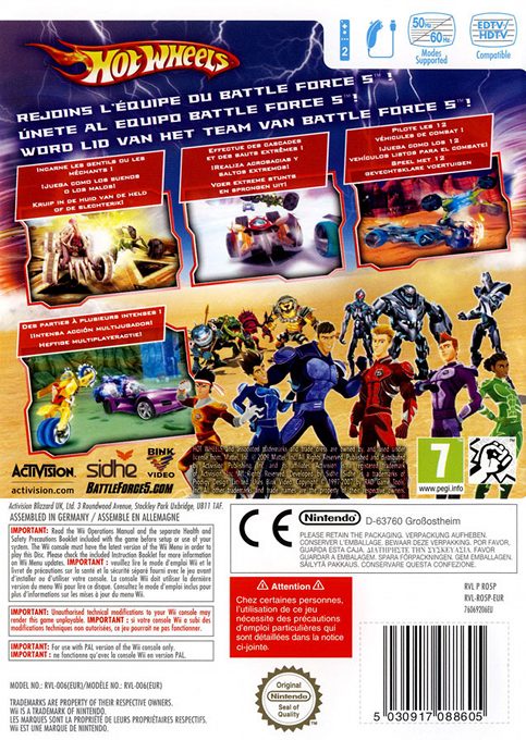 Hot Wheels : Battle Force 5 dos