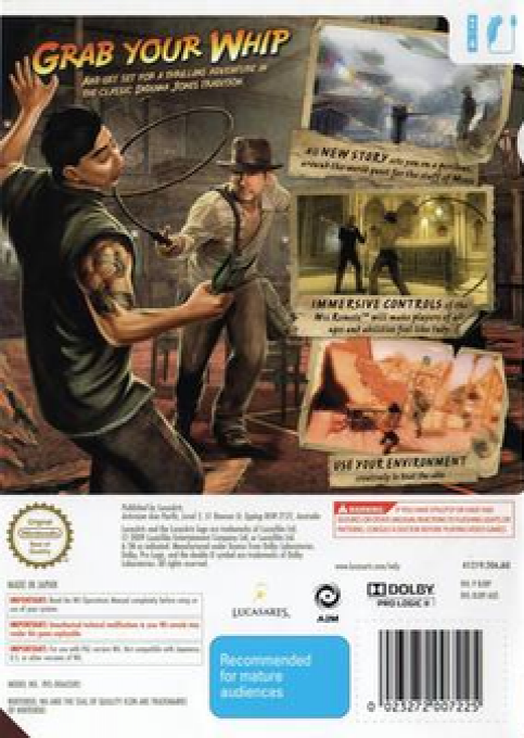 Indiana Jones et le Sceptre des Rois - Dos