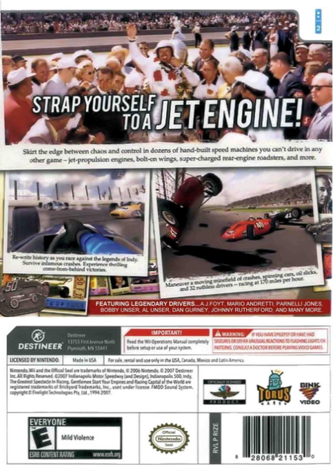 Indianapolis 500 Legends - Dos