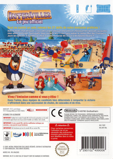 Intervilles&nbsp;:&nbsp;Le Jeu Officiel - Dos
