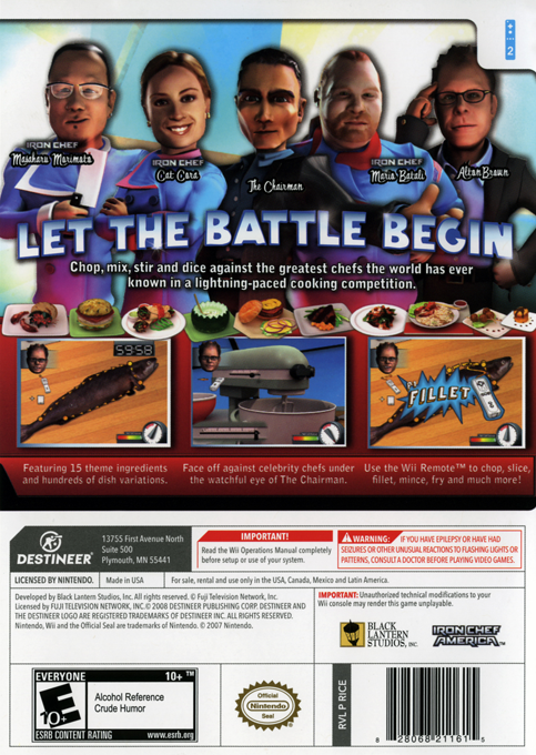 Iron Chef America : Supreme Cuisine - Dos