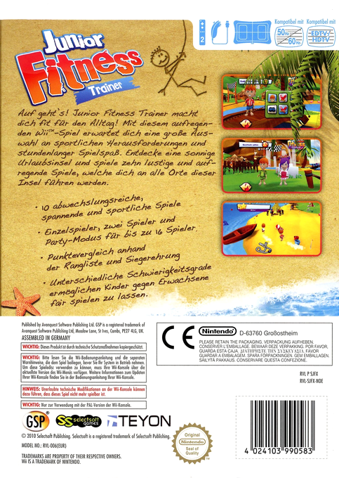 Junior Fitness Trainer - Dos