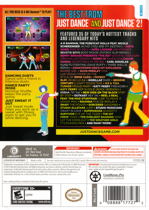 Just Dance Greatest Hits - Dos