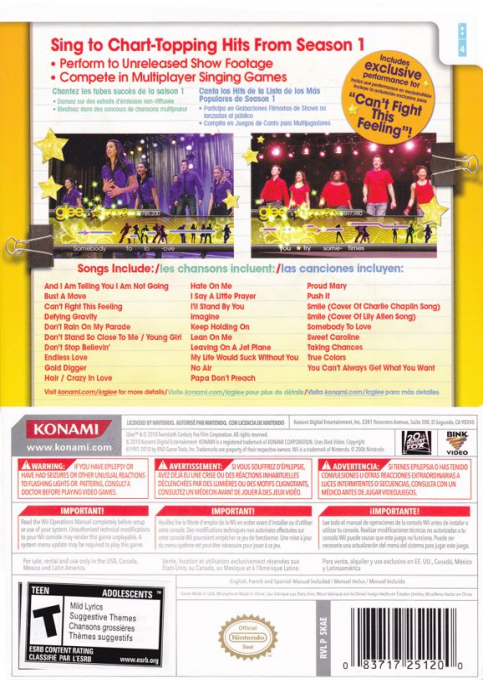 Karaoke Revolution Glee - Dos