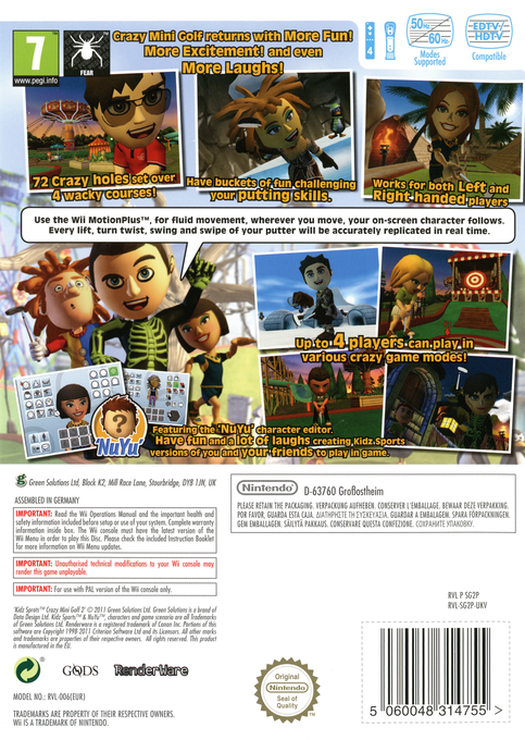 Kidz Sports : Crazy Mini Golf 2 - Dos