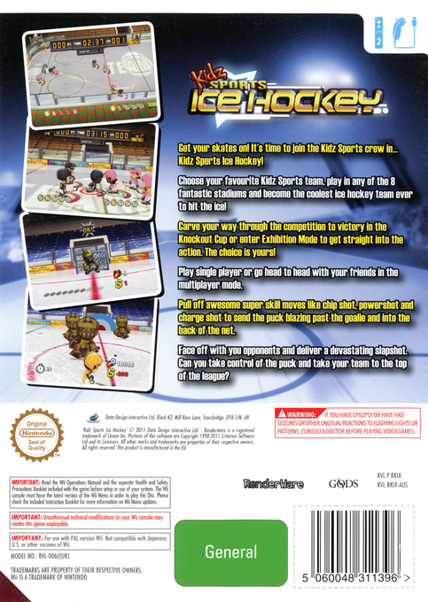 Kidz Sports Ice Hockey - Dos