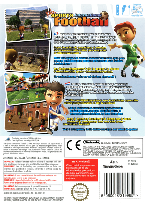 Kidz Sports : International Football dos