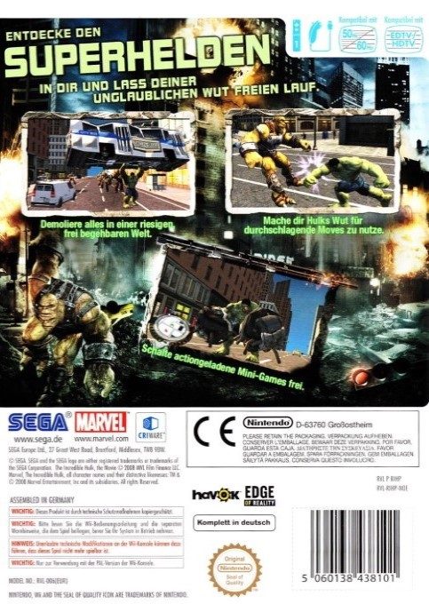 L'Incroyable Hulk - Dos